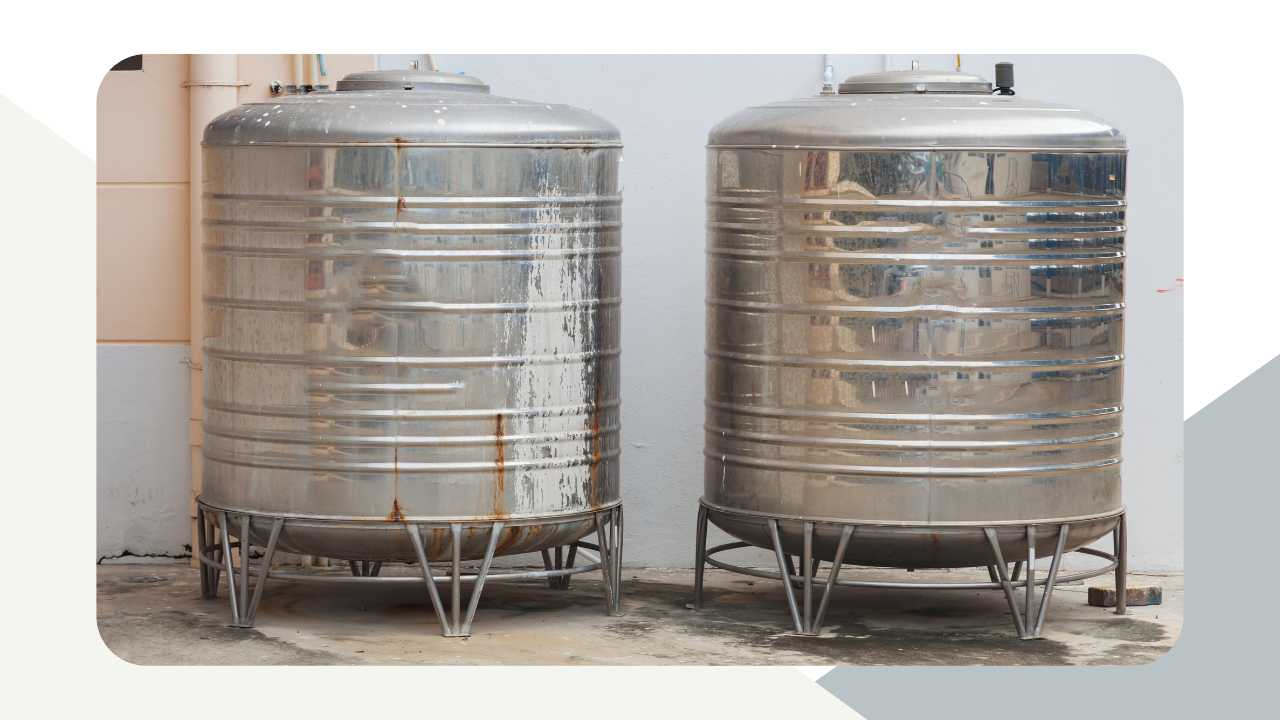 Vertical Stainless Steel Water Tank